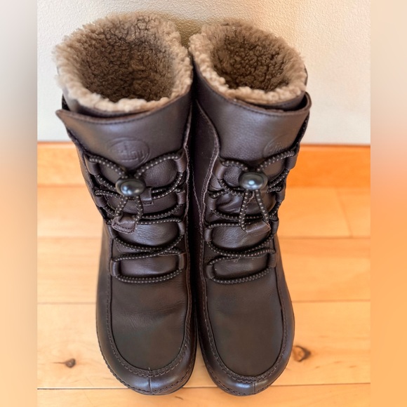 FITFLOP Leather Shearling-lined Winter boots! Size 40/10 - Picture 4 of 9